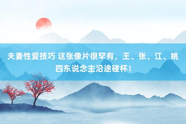 夫妻性爱技巧 这张像片很罕有，王、张、江、姚四东说念主沿途碰杯！
